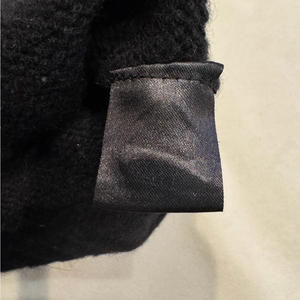 Skull Cashmere Black Sweater with Skull Tan Camouflage Design On Back - Picture 16 of 16
